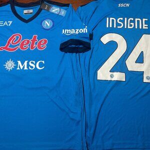 ITALY SSC NAPOLI LORENZO INSIGNE Men's JERSEY Sz L or 2XL New w tags by Kappa